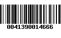 Código de Barras 0041390014666