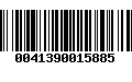 Código de Barras 0041390015885