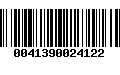 Código de Barras 0041390024122