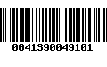 Código de Barras 0041390049101