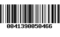 Código de Barras 0041390050466