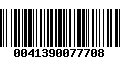 Código de Barras 0041390077708