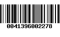 Código de Barras 0041396002278