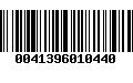 Código de Barras 0041396010440