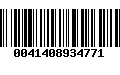 Código de Barras 0041408934771