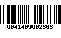 Código de Barras 0041409002363