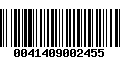 Código de Barras 0041409002455