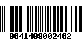 Código de Barras 0041409002462