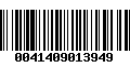 Código de Barras 0041409013949