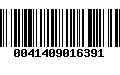 Código de Barras 0041409016391