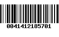 Código de Barras 0041412185701