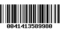 Código de Barras 0041413589980