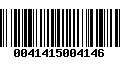 Código de Barras 0041415004146