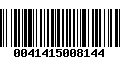 Código de Barras 0041415008144