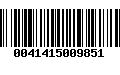 Código de Barras 0041415009851