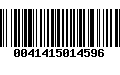 Código de Barras 0041415014596