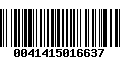 Código de Barras 0041415016637