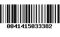 Código de Barras 0041415033382