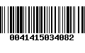 Código de Barras 0041415034082