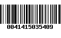 Código de Barras 0041415035409