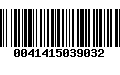 Código de Barras 0041415039032