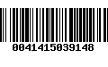 Código de Barras 0041415039148