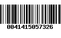 Código de Barras 0041415057326