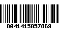 Código de Barras 0041415057869