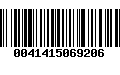 Código de Barras 0041415069206