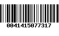 Código de Barras 0041415077317