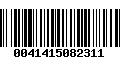 Código de Barras 0041415082311