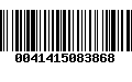 Código de Barras 0041415083868