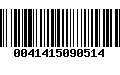 Código de Barras 0041415090514