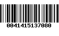 Código de Barras 0041415137080