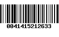 Código de Barras 0041415212633