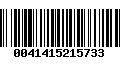 Código de Barras 0041415215733