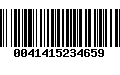 Código de Barras 0041415234659