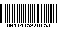 Código de Barras 0041415278653