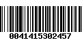 Código de Barras 0041415302457