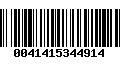 Código de Barras 0041415344914