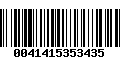 Código de Barras 0041415353435