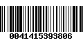 Código de Barras 0041415393806