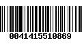 Código de Barras 0041415510869