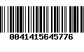 Código de Barras 0041415645776