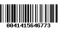 Código de Barras 0041415646773