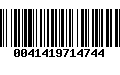 Código de Barras 0041419714744