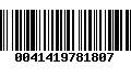 Código de Barras 0041419781807