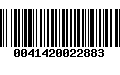 Código de Barras 0041420022883