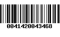 Código de Barras 0041420043468