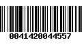 Código de Barras 0041420044557